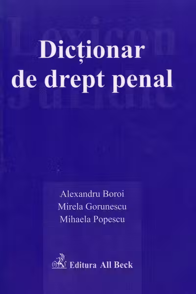 Dicționar de drept penal