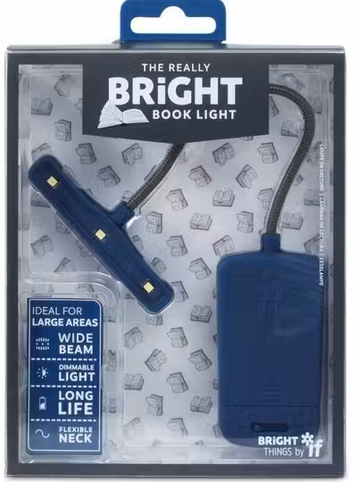 The Really Flexible Book Light: Blue