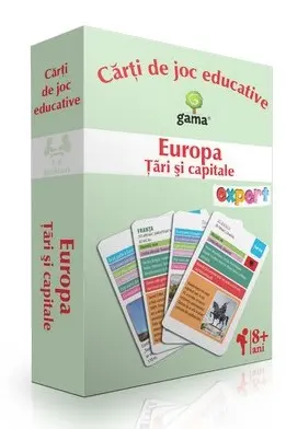 Carti de joc educative - Europa. Tari si capitale