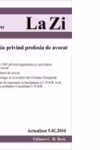Legea privind profesia de avocat (actualizat la 05.02.2010). Cod 380