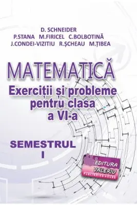 Matematica. Exercitii si probleme pentru clasa a 6-a, semestrul 1