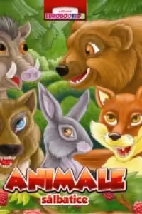 Animale salbatice - pliant cartonat (romana - engleza - germana - italiana - franceza)