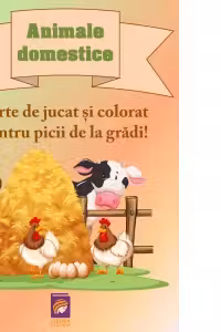 Animale domestice. Carte de jucat si colorat pentru picii de la gradi!