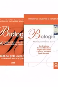 Pachet (2 carti) Biologie teste grila admitere medicina + Manual Biologie a XI-a Niculescu