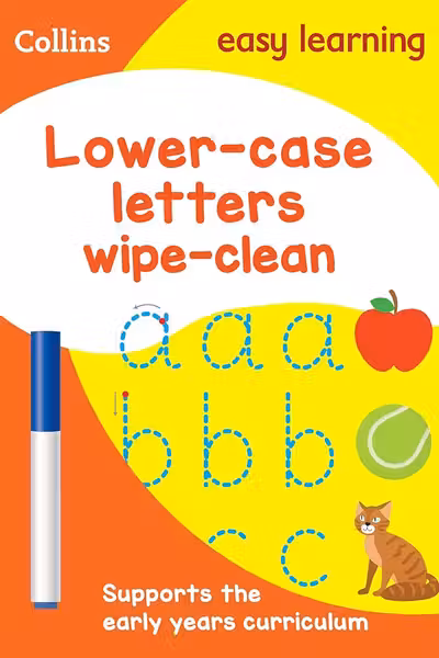 Collins Easy Learning: Lower Case Letters Wipe-Clean Activity Book (Ages 3-5)