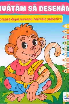 Coloreazа dupа numere-Animale sаlbatice