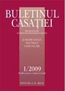 Buletinul Casatiei, Nr. 1/2009