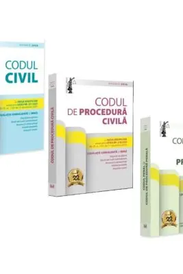 Pachet Codul civil. Codul penal si codul de procedura penala. Codul de procedura civila, ianuarie 2026. Editii tiparite pe hartie alba