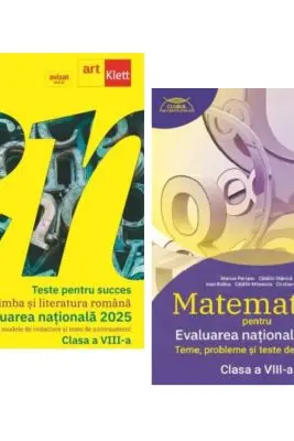 Pachet Evaluarea nationala 2025. Matematica. Clubul matematicienilor si Teste pentru succes. Limba si Literatura Romana - Marius Perianu, Florentina Samihaian