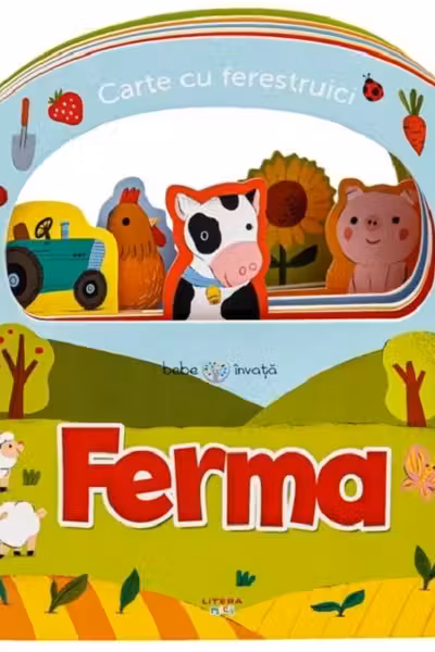 Bebe Invata. Ferma. Carte Cu Ferestruici