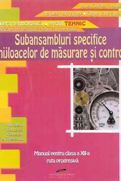 Subansambluri specifice mijloacelor de măsurare și control - Clasa a 12-a - Manual