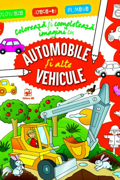 Coloreaza si completeaza imagini cu automobile si alte vehicule