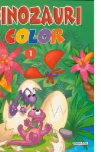 Dinozauri Color 1 (carte de colorat)
