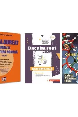 Pachet Bacalaureat 2026. Limba si literatura romana, Matematica M_Mate-Info si Chimie organica pentru liceu. Sinteze. Probleme. Teste - Mariana Badea, Gheorghe Iurea, Elena Alexandrescu