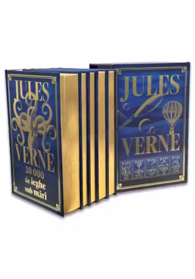 Jules Verne: Pachet de 5 Carti in Cutie Speciala - Editie de colectie