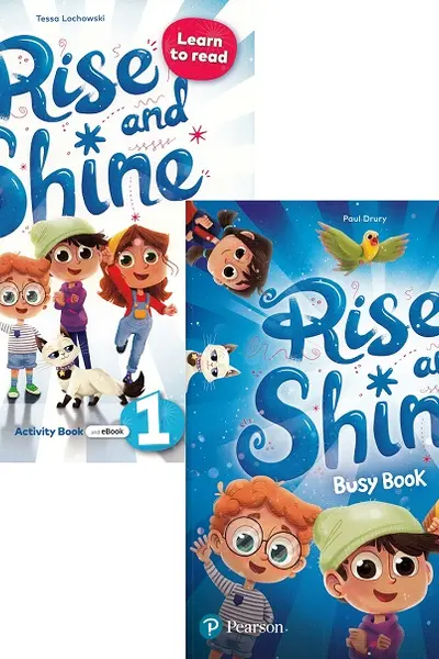 Set: Rise and Shine Level 1. Learn to Read. Activity Book and eBook + Busy Book