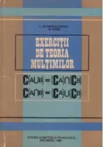 Exercitii de teoria multimilor