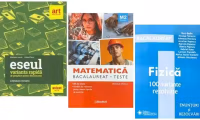 Pachet Bacalaureat 2026. Eseul. Varianta rapida de pregatire, Matematica M2 Tehnologic. Teste si Fizica 100 variante rezolvate - Liliana Paicu, Daniela Stoica, Doru Badiu