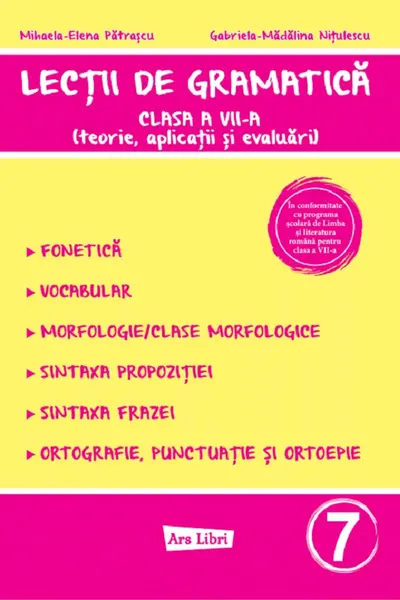 Lecții de gramatică - clasa a VII-a