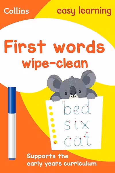 Collins Easy Learning: First Words Wipe-Clean Activity Book (Ages 3-5)