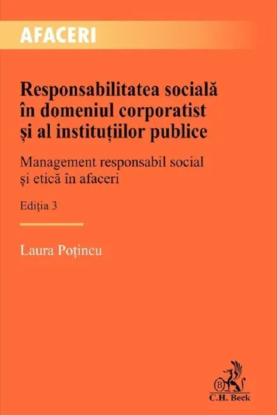 Responsabilitatea sociala in domeniul corporatist si al institutiilor publice