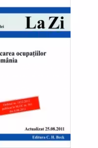 C.O.R. Clasificarea ocupatiilor din Romania. Cod 449. Actualizat la 25.08.2011