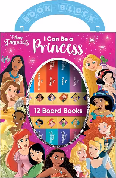 Disney Princess - I Can Be Princess My First Library Board Book Block 12-Book Set - PI Kids: I Can Be a Princess