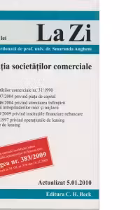 Legislatia societatilor comerciale (cod 377) actualizat la 05.01.2010