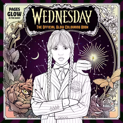 Wednesday - Official Glow Colouring Book