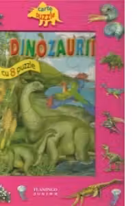 Carte-Puzzle - Dinozaurii (cu 8 puzzle)