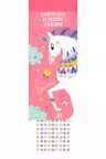 Semne de carte de colorat - Unicorni (cu strasuri)