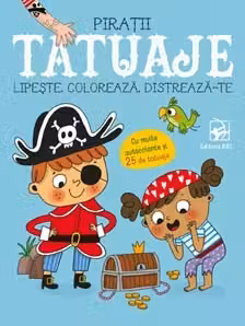Lipeste coloreaza distreaza-te. Piratii. Tatuaje