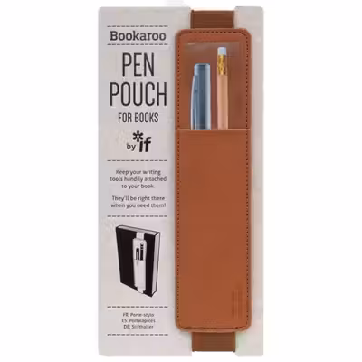 Bookaroo Pen Pouch Brown