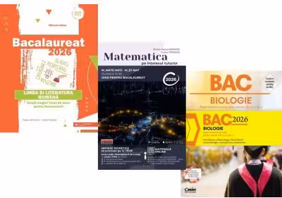 Pachet Bacalaureat 2026, Limba si literatura romana, Matematica pe intelesul tuturor M-mate-info, M-stiintele naturii si Biologie. Notiuni teoretice si teste pentru clasele 11-12 - Mihaela Dobos, Teohar Mihadas, Silvia Olteanu