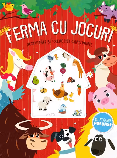 Ferma cu jocuri - stickere pufoase