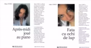 Fata cu ochi de lup/Apres-midi joue au piano, poezii, editie bilingva, romana - franceza