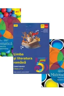 Pachet auxiliare clasa a 5-a. Culegere de Matematica. Clubul Matematicienilor, semestrele 1, 2 si Limba si literatura romana. Caietul elevului - Marius Perianu, Florentina Samihaian