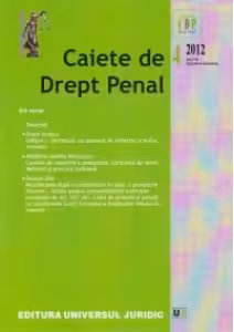 Caiete de Drept Penal nr. 4/2012