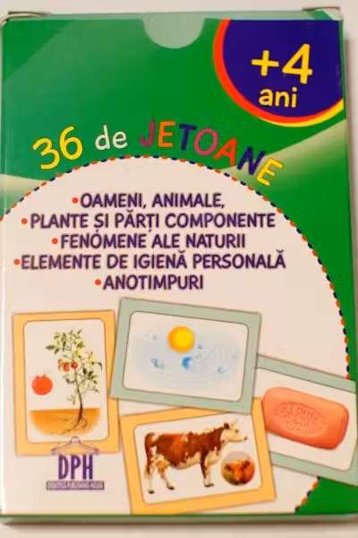 Oameni, animale, plante, fenomene ale naturii, elemente de igiena, anotimpuri - 36 de jetoane