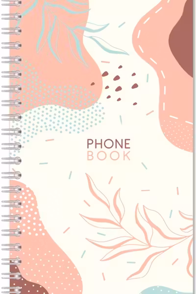 Телефонная книга А5 80л.Стиль. Flora