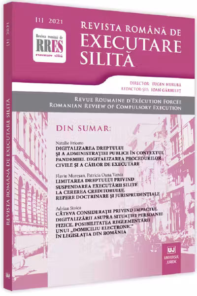Revista română de executare silită Nr.1/2021