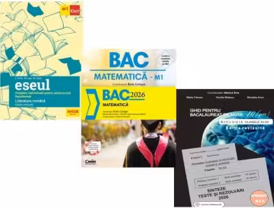 Pachet Bacalaureat 2026. Eseul. Pregatire individuala pentru proba scrisa, Matematica si Biologie clasele 11-12 - Liliana Paicu, Radu Gologan, Stelica Ene