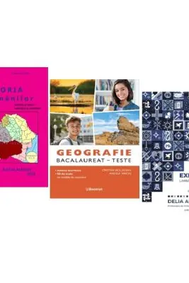 Pachet Bacalaureat Limba romana Expert la Bac, Geografie si Istoria romanilor - Delia Ambrosie, Cristina Moldovan, Gheorghe Dondorici