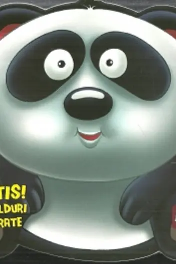 Ursul panda. Abțibilduri colorate + jucărie