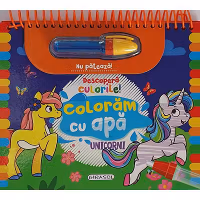 Descopera culorile! Unicorni coloram cu apa