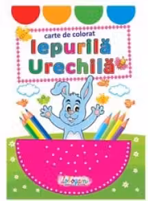 Iepurila urechila. Carte de colorat