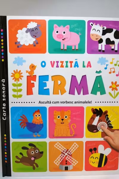O vizită la fermă. Ascultă cum vorbesc animalele!