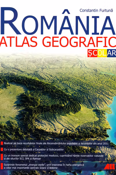 Romania. Atlas geografic scolar (Editia a 2-a)