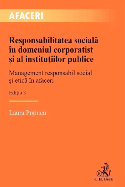 Responsabilitatea sociala in domeniul corporatist si al institutiilor publice
