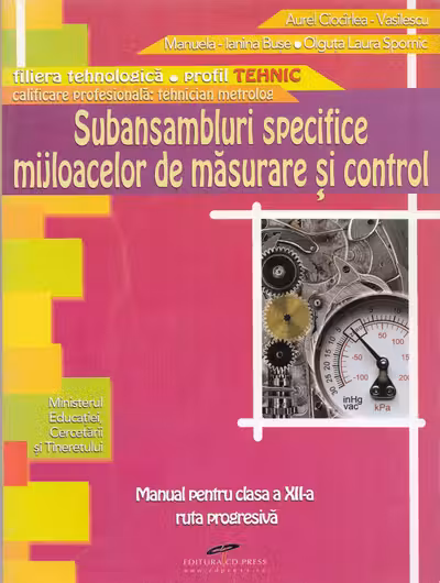 Subansambluri specifice mijloacelor de măsurare și control - Clasa a 12-a - Manual